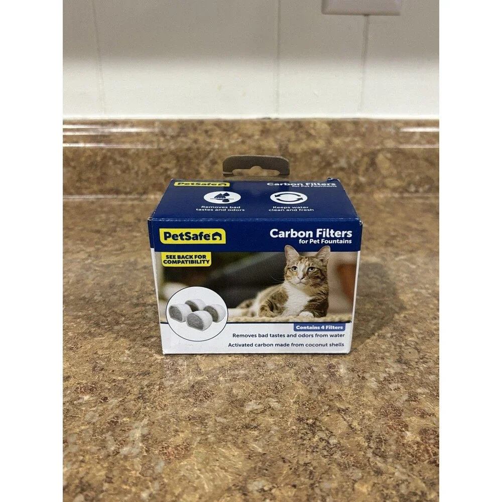 PetSafe Drinkwell Replacement Carbon Water Filters 4 Pack - NEW